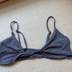 grey bathing suit top